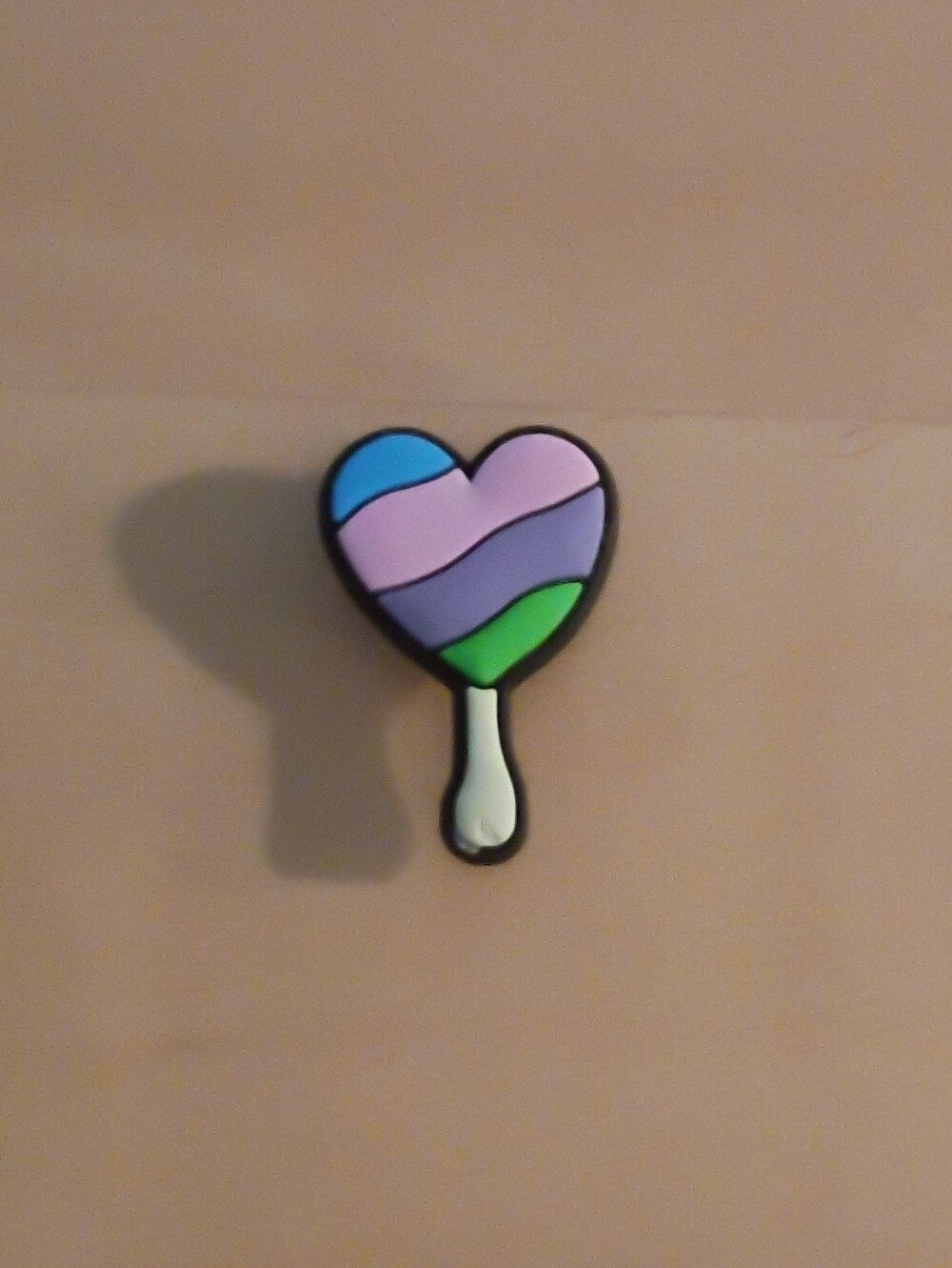 10 for $10 Jibbitz Croc Charms - Heart Lollipop Striped - New Shoe Charm